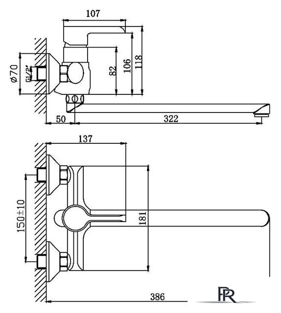 Смеситель Haiba HB22805-7 - Изображение №2 — Интернет-магазин ПроЗаказ