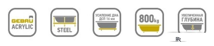 Ванна Alex Baitler Michigan 160х70 - Изображение №4 — Интернет-магазин ПроЗаказ