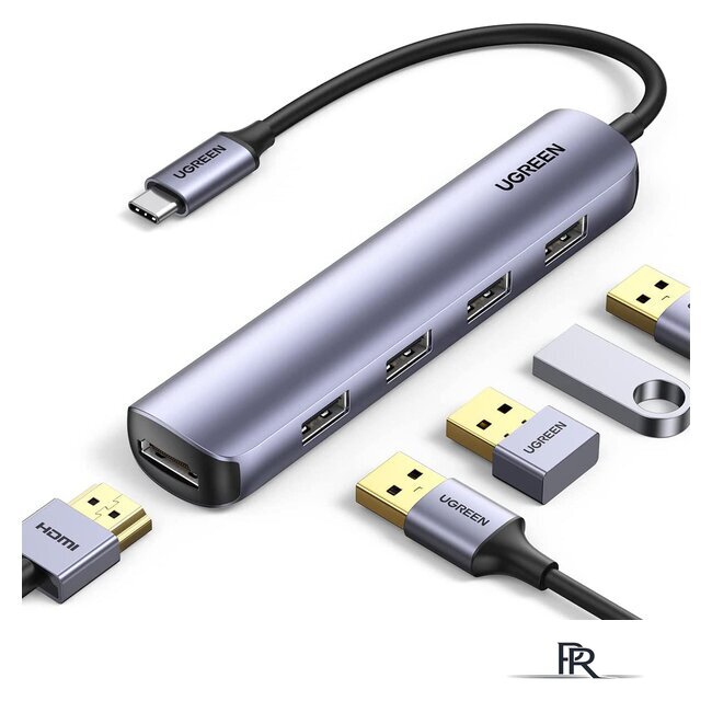USB-хаб Ugreen CM417 20197 - Изображение №1 — Интернет-магазин ПроЗаказ