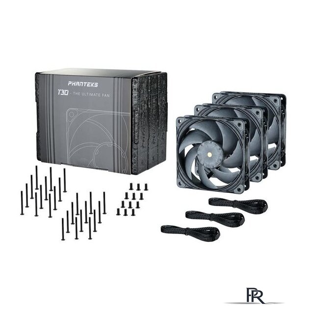 Комплект вентиляторов для корпуса Phanteks PH-F120T30_BG_3P - Изображение №8 — Интернет-магазин ПроЗаказ