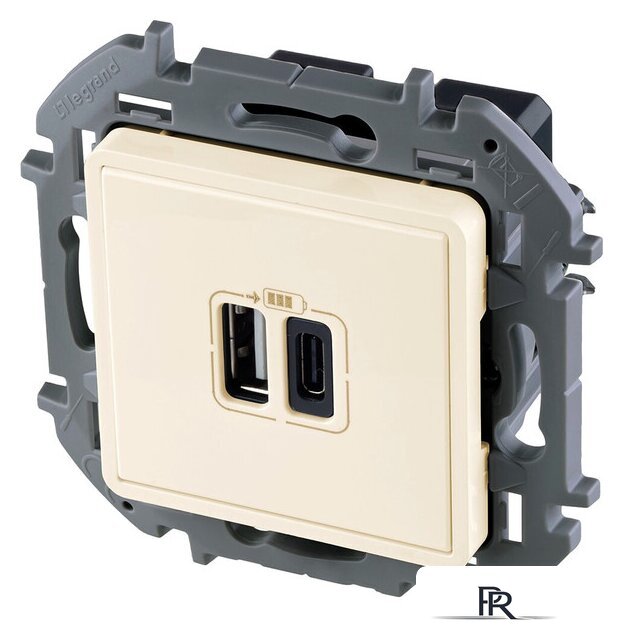 Розетка USB Legrand Inspiria 673761 - Изображение №3 — Интернет-магазин ПроЗаказ