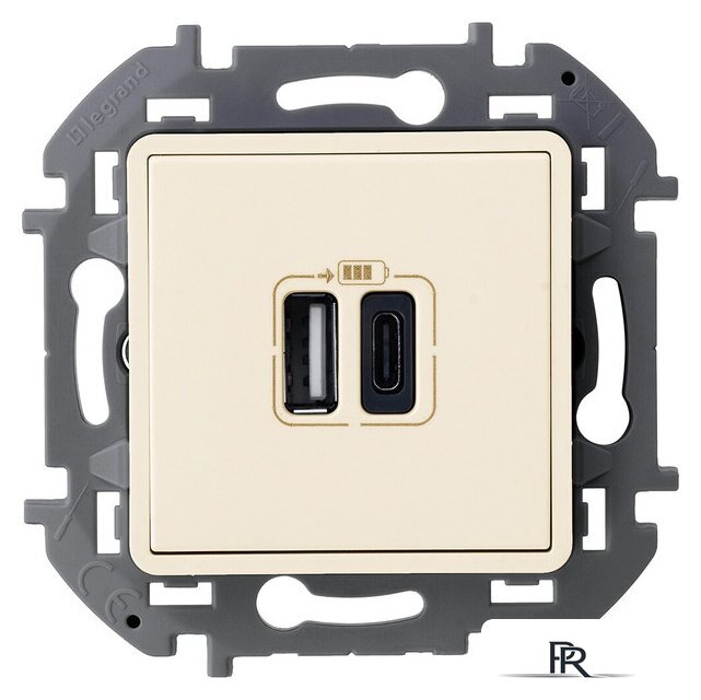 Розетка USB Legrand Inspiria 673761 - Изображение №1 — Интернет-магазин ПроЗаказ