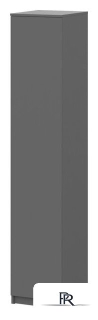 Шкаф-пенал Mio Tesoro Денвер (графит серый) - Изображение №1 — Интернет-магазин ПроЗаказ