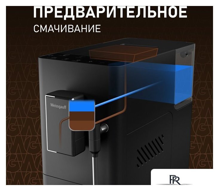 Кофемашина Weissgauff WCM-230 ColorTouch Cappuccino Nero - Изображение №3 — Интернет-магазин ПроЗаказ