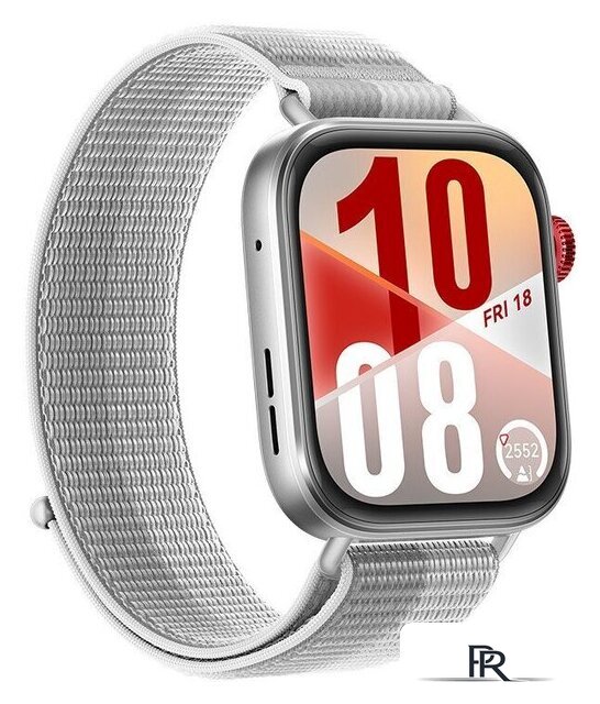 Умные часы Huawei Watch FIT 4 (серебристый, с серым нейлоновым ремешком, международная версия) - Изображение №3 — Интернет-магазин ПроЗаказ