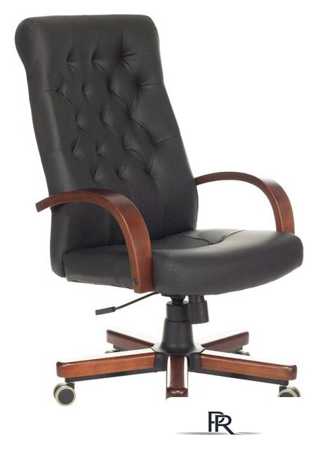 Офисное кресло Бюрократ T-9928WALNUT/ECO (черный) - Изображение №1 — Интернет-магазин ПроЗаказ