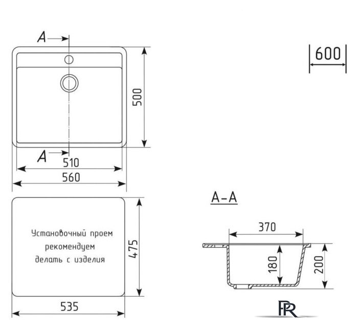 Кухонная мойка Mixline ML-GM15 551912 (песочный) - Изображение №5 — Интернет-магазин ПроЗаказ