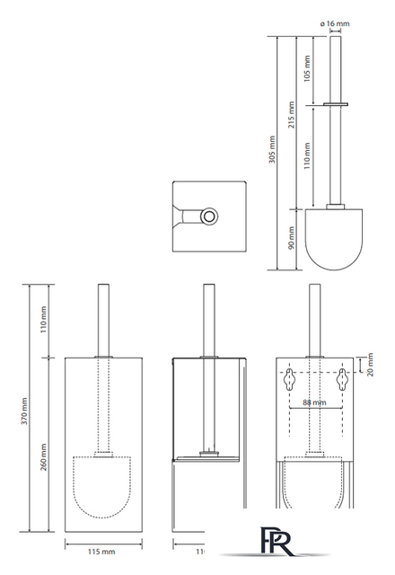Ершик для унитаза Bemeta Niva 101113091 - Изображение №2 — Интернет-магазин ПроЗаказ