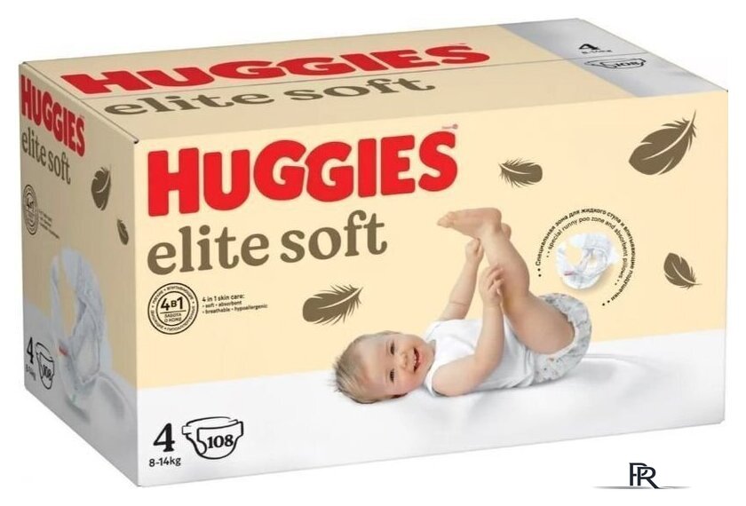 Подгузники Huggies Elite Soft Box 4 (108 шт) - Изображение №2 — Интернет-магазин ПроЗаказ