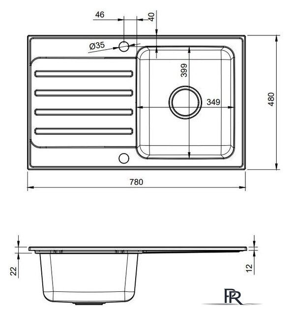 Кухонная мойка Quadron FUS_K7848BE - Изображение №4 — Интернет-магазин ПроЗаказ