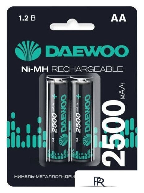 Аккумулятор Daewoo Rechargable AA 2500мАч 5043268 (2 шт) - Изображение №1 — Интернет-магазин ПроЗаказ