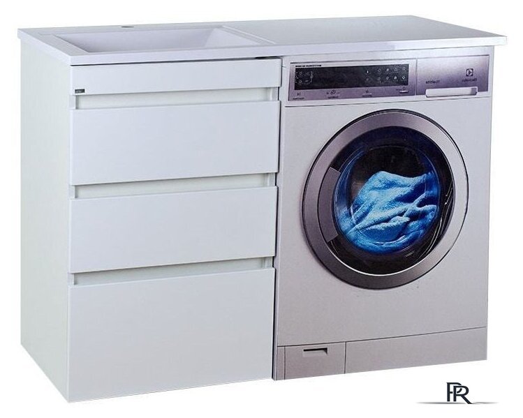  Misty Фостер - 55 Тумба напольная 3 ящ. под стиральную машину, белая эмаль - Э-Фос01055-01Н3Я - Изображение №1 — Интернет-магазин ПроЗаказ