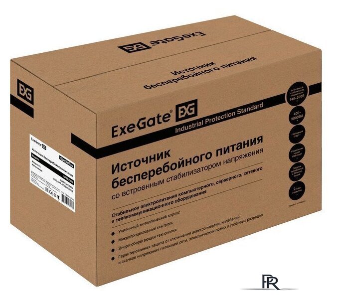 Источник бесперебойного питания ExeGate SpecialPro UNB-2200.LED.AVR.4C13.RJ.USB EX292612RUS - Изображение №4 — Интернет-магазин ПроЗаказ