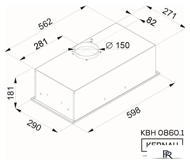 Кухонная вытяжка Kernau KBH 0860.1 X - Изображение №2 — Интернет-магазин ПроЗаказ