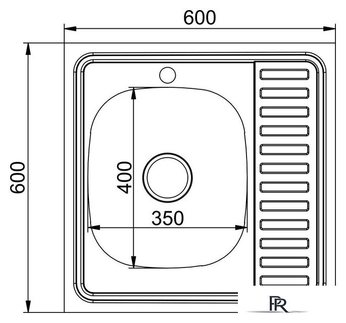 Кухонная мойка Mixline L 555230 (с сифоном) - Изображение №2 — Интернет-магазин ПроЗаказ