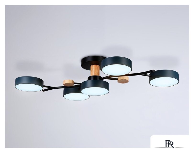Припотолочная люстра Ambrella light FL4835/5 BK - Изображение №4 — Интернет-магазин ПроЗаказ