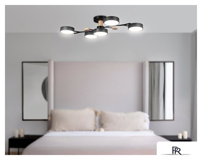 Припотолочная люстра Ambrella light FL4835/5 BK - Изображение №6 — Интернет-магазин ПроЗаказ