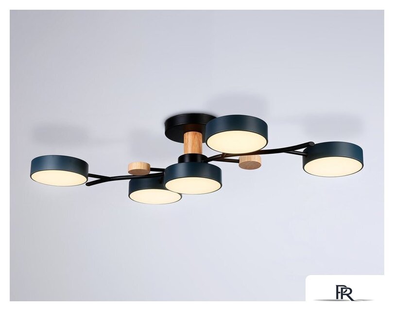 Припотолочная люстра Ambrella light FL4835/5 BK - Изображение №3 — Интернет-магазин ПроЗаказ