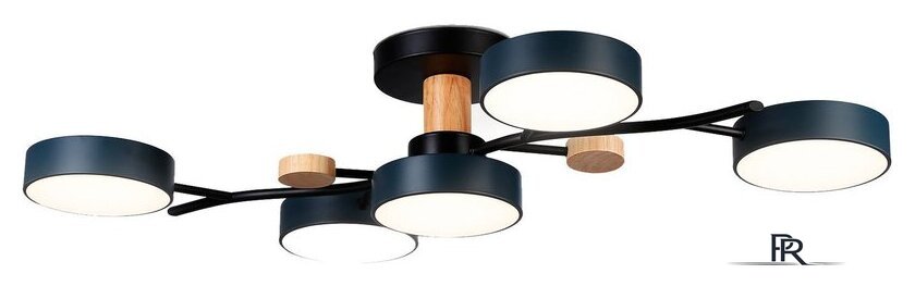 Припотолочная люстра Ambrella light FL4835/5 BK - Изображение №2 — Интернет-магазин ПроЗаказ
