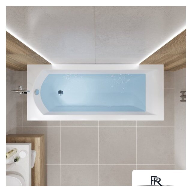 Ванна Lauter Amelia 150 21204050 (с ножками, серым подголовн., белым лиц. и торц.экраном) - Изображение №21 — Интернет-магазин ПроЗаказ