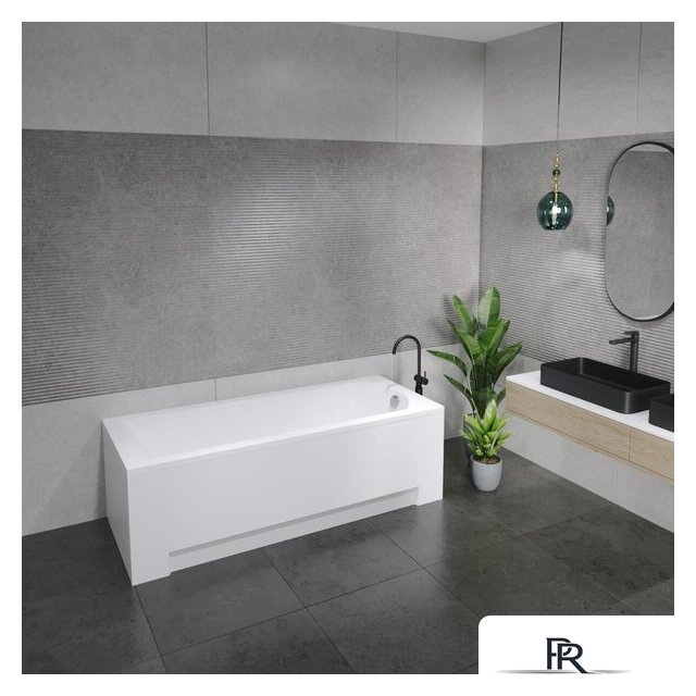 Ванна Lauter Amelia 150 21204050 (с ножками, серым подголовн., белым лиц. и торц.экраном) - Изображение №17 — Интернет-магазин ПроЗаказ