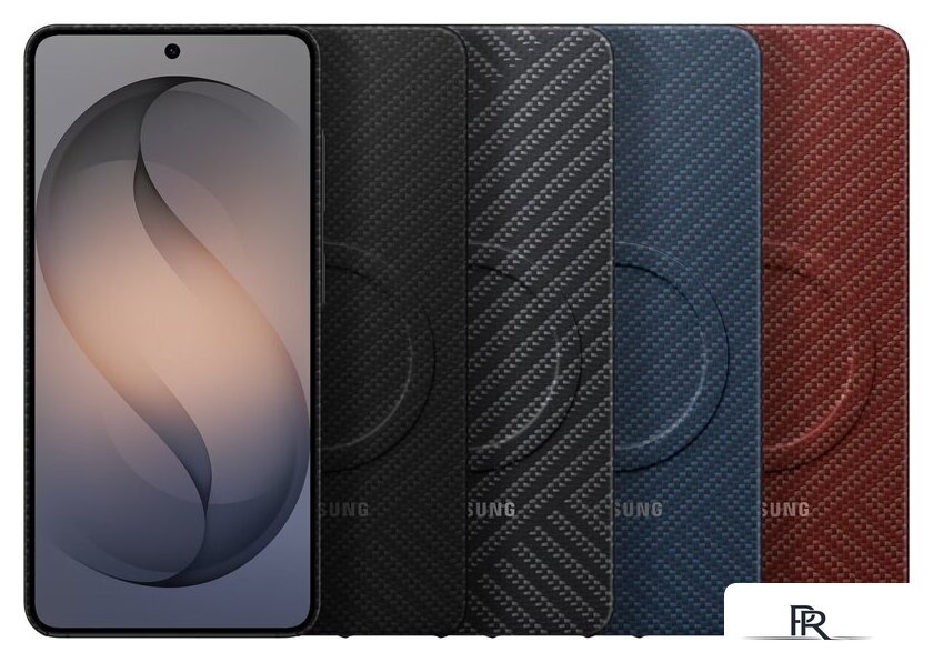 Чехол для телефона Samsung Carbon Magnet Case для Samsung Galaxy S26 (темно-синий) - Изображение №6 — Интернет-магазин ПроЗаказ