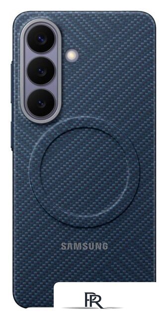 Чехол для телефона Samsung Carbon Magnet Case для Samsung Galaxy S26 (темно-синий) - Изображение №3 — Интернет-магазин ПроЗаказ