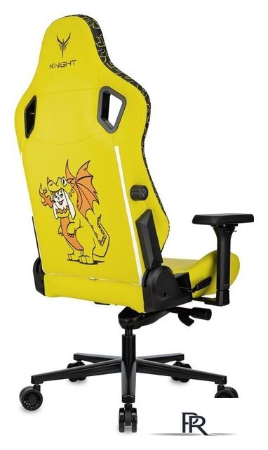 Игровое (геймерское) кресло Knight Craft Dragon (желтый экокожа) - Изображение №10 — Интернет-магазин ПроЗаказ