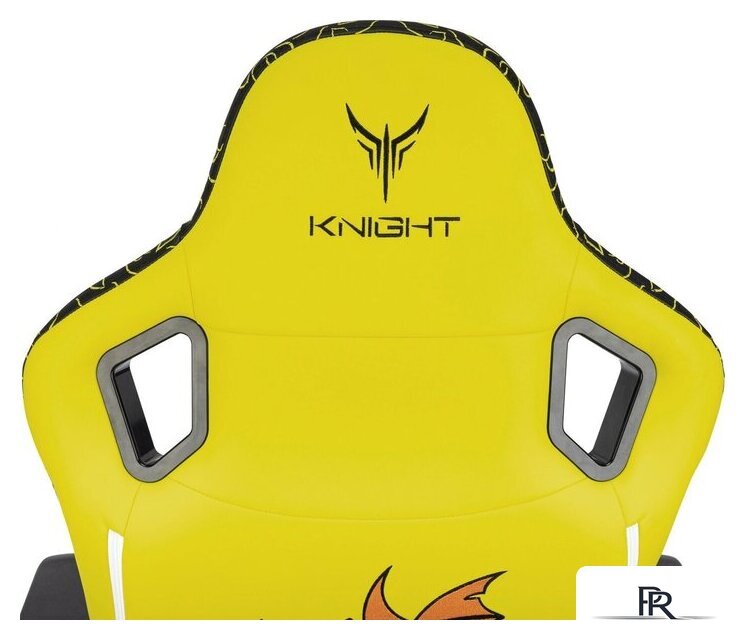 Игровое (геймерское) кресло Knight Craft Dragon (желтый экокожа) - Изображение №5 — Интернет-магазин ПроЗаказ