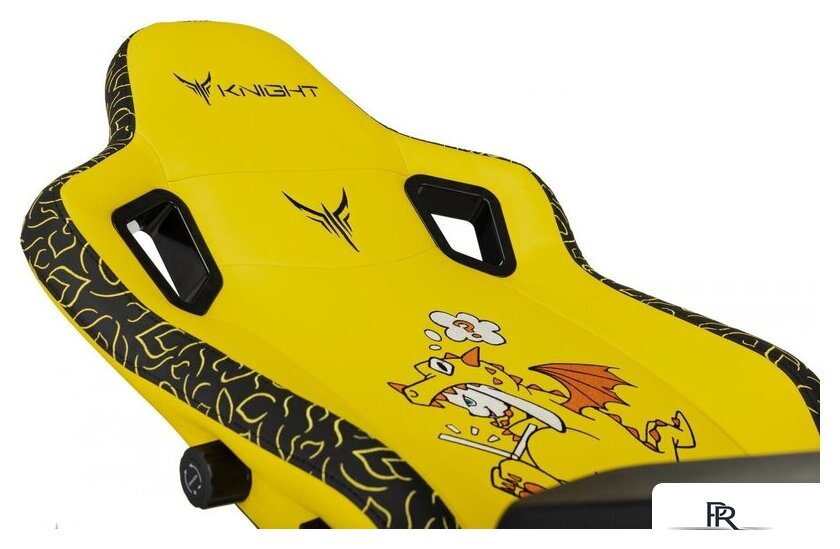 Игровое (геймерское) кресло Knight Craft Dragon (желтый экокожа) - Изображение №14 — Интернет-магазин ПроЗаказ
