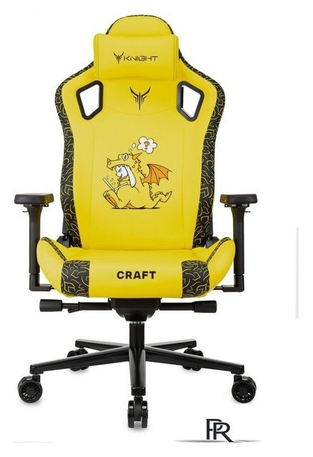 Игровое (геймерское) кресло Knight Craft Dragon (желтый экокожа) - Изображение №25 — Интернет-магазин ПроЗаказ