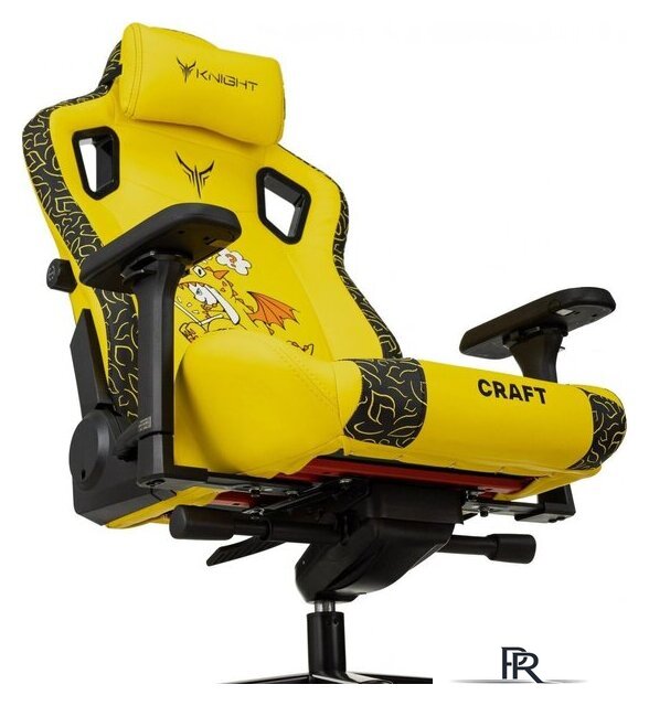 Игровое (геймерское) кресло Knight Craft Dragon (желтый экокожа) - Изображение №16 — Интернет-магазин ПроЗаказ