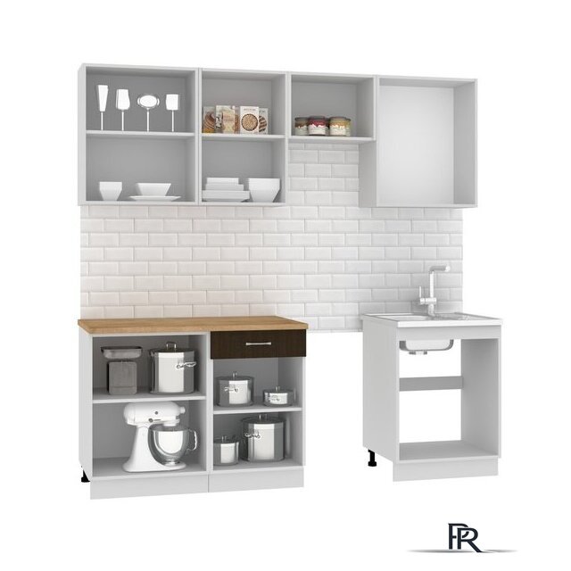 Готовая кухня Mio Tesoro Экстра-лайт 2.2 (дуб сонома/венге/мадрид) - Изображение №3 — Интернет-магазин ПроЗаказ