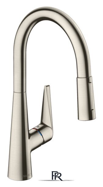 Смеситель Hansgrohe Talis S 72813800 (нержавеющая сталь) - Изображение №1 — Интернет-магазин ПроЗаказ