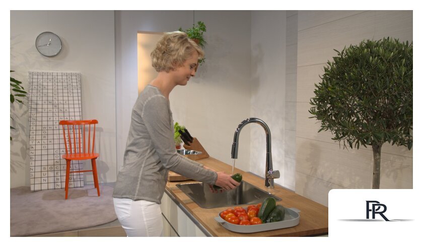 Смеситель Hansgrohe Talis S 72813800 (нержавеющая сталь) - Изображение №4 — Интернет-магазин ПроЗаказ