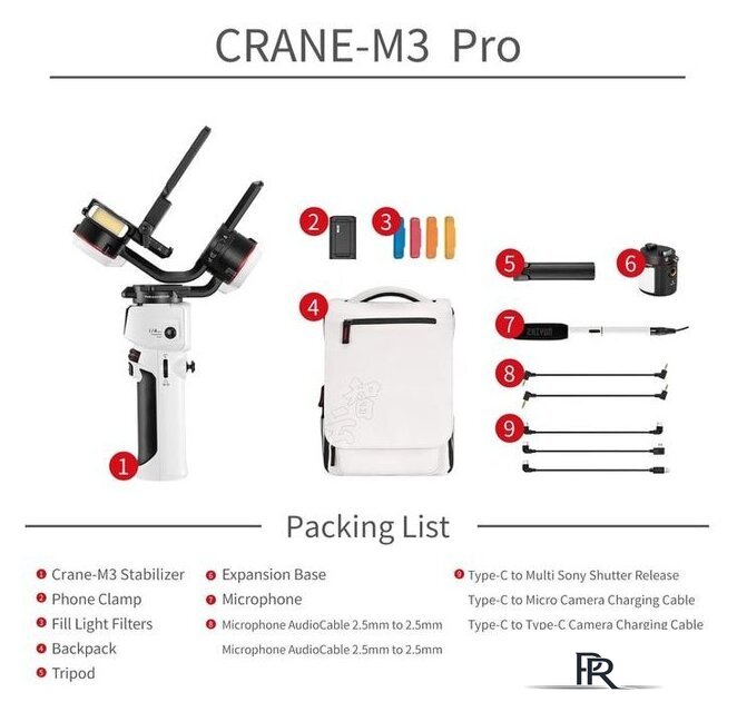 Стабилизатор Zhiyun Crane M3 Pro - Изображение №8 — Интернет-магазин ПроЗаказ