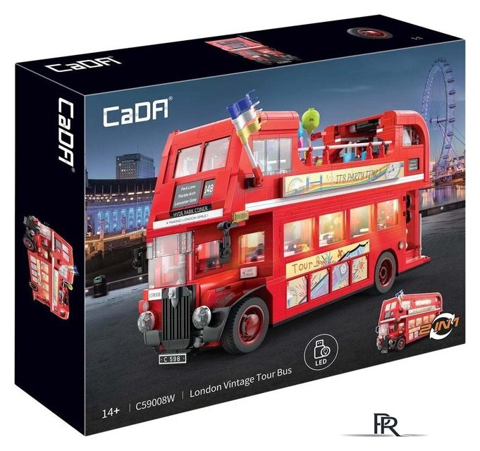 Конструктор CaDa London Vintage Tour Bus C59008W - Изображение №1 — Интернет-магазин ПроЗаказ