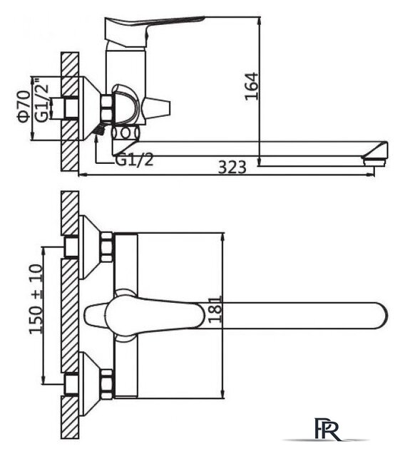 Смеситель AV Engineering AVLAW7-A589-638 - Изображение №2 — Интернет-магазин ПроЗаказ