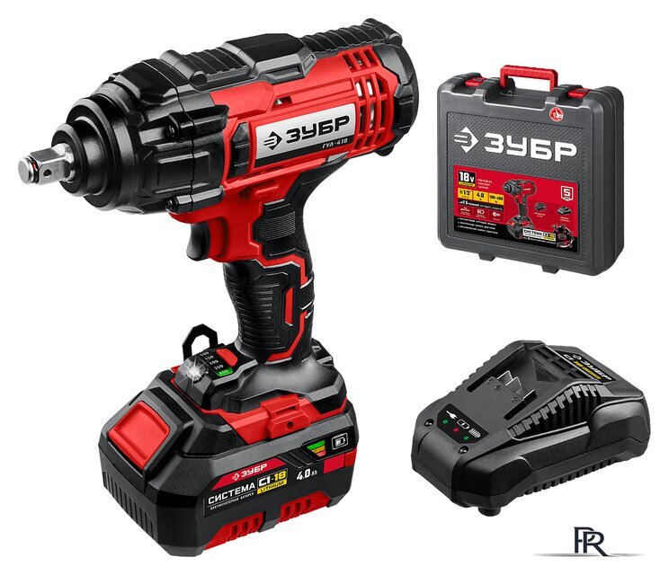 Гайковерт Зубр Мастер ГУЛ-410-41 (с 1-м АКБ, кейс) - Изображение №1 — Интернет-магазин ПроЗаказ