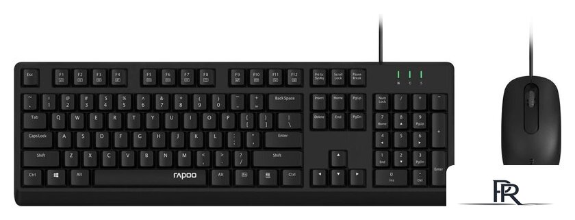 Офисный набор Rapoo NX1500 (черный) - Изображение №1 — Интернет-магазин ПроЗаказ