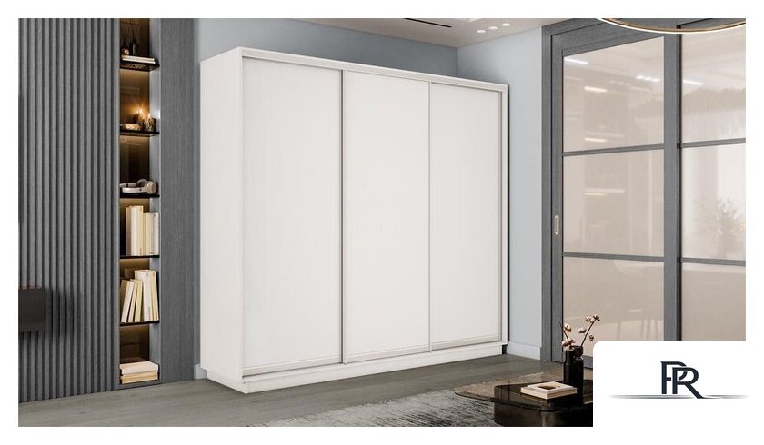 Шкаф-купе Трия Румер-2 СШК 3.180.60-11.11.11 3-х дверный (белый снег/белый снег) - Изображение №4 — Интернет-магазин ПроЗаказ