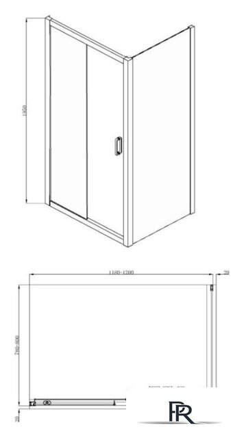 Душевой уголок Adema Glass Line Direct-120 (прозрачное стекло) - Изображение №4 — Интернет-магазин ПроЗаказ