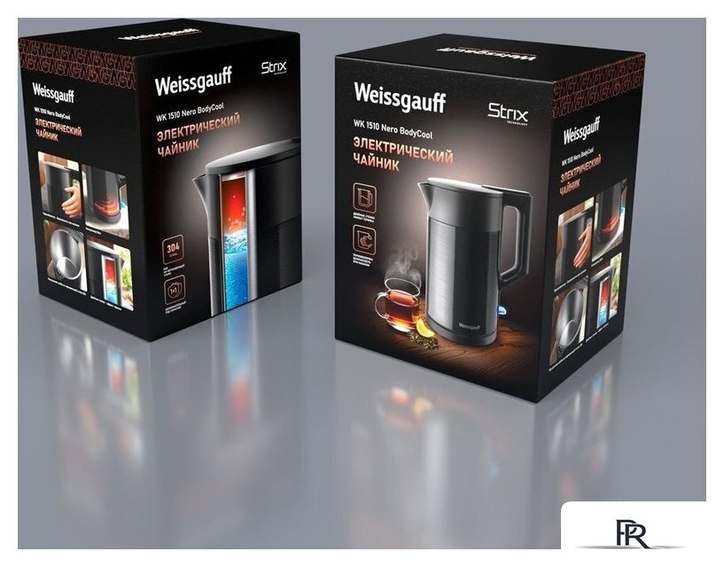 Электрический чайник Weissgauff WK 1510 Nero BodyCool - Изображение №6 — Интернет-магазин ПроЗаказ