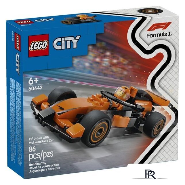 Конструктор LEGO City 60442 Пилот Формулы-1 на гоночном автомобиле McLaren - Изображение №1 — Интернет-магазин ПроЗаказ