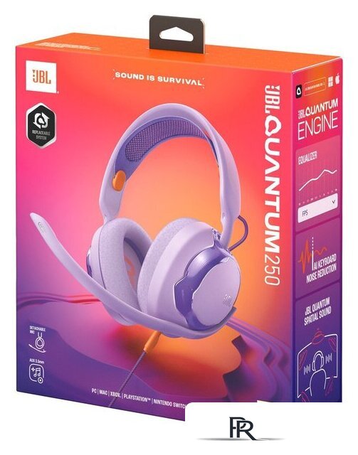 Наушники JBL Quantum 250 (фиолетовый) - Изображение №9 — Интернет-магазин ПроЗаказ