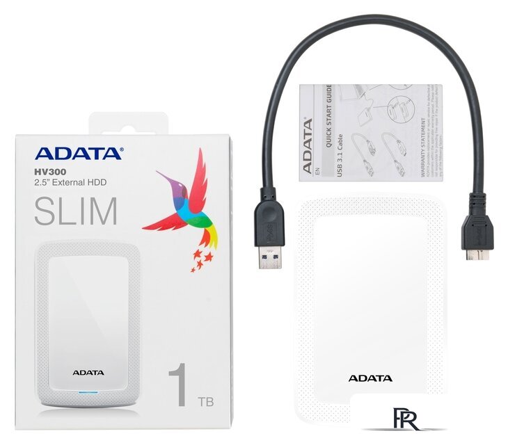 Внешний накопитель ADATA HV300 AHV300-1TU31-CWH 1TB (белый) - Изображение №7 — Интернет-магазин ПроЗаказ