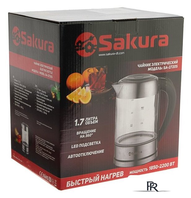 Электрический чайник Sakura SA-2720SBK - Изображение №8 — Интернет-магазин ПроЗаказ