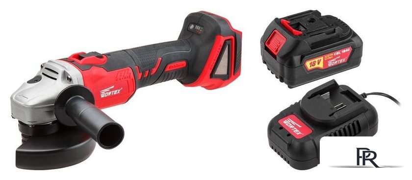 Угловая шлифмашина Wortex CAG 1812 E 1BCAG001A29 (с 1-им АКБ) - Изображение №1 — Интернет-магазин ПроЗаказ