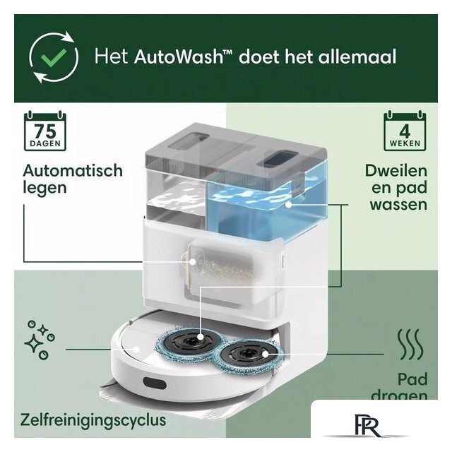 Робот-пылесос iRobot Roomba Plus 405 Combo Robot + AutoWash Dock (белый) - Изображение №6 — Интернет-магазин ПроЗаказ