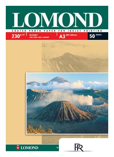 Фотобумага Lomond Глянцевая А3 230 г/кв.м. 50 листов (0102025) - Изображение №1 — Интернет-магазин ПроЗаказ